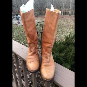 Frye Carson Leather Country Western Boho Boots